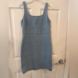 Denim mini dress